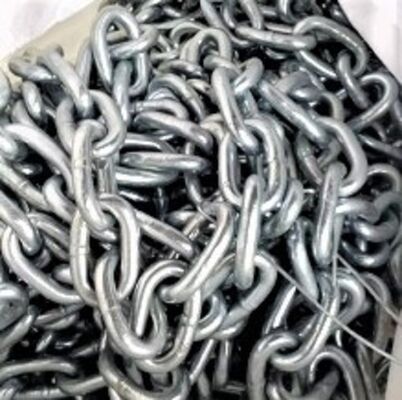 गर्म डुबकी जस्ती स्टडलेस एंकर चेन U1, U2 और U3 ग्रेड ओपन लिंक