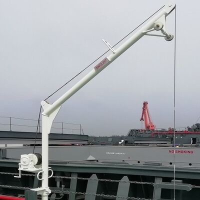 0.2-0.8T बल्क कैरियर कार्गो होल्ड के लिए मूवेबल गारबेज डेविट